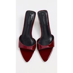 Tony Bianco Fiesta Low Heels in Bordeaux Burgundy 7.5 Womens Slides Mules